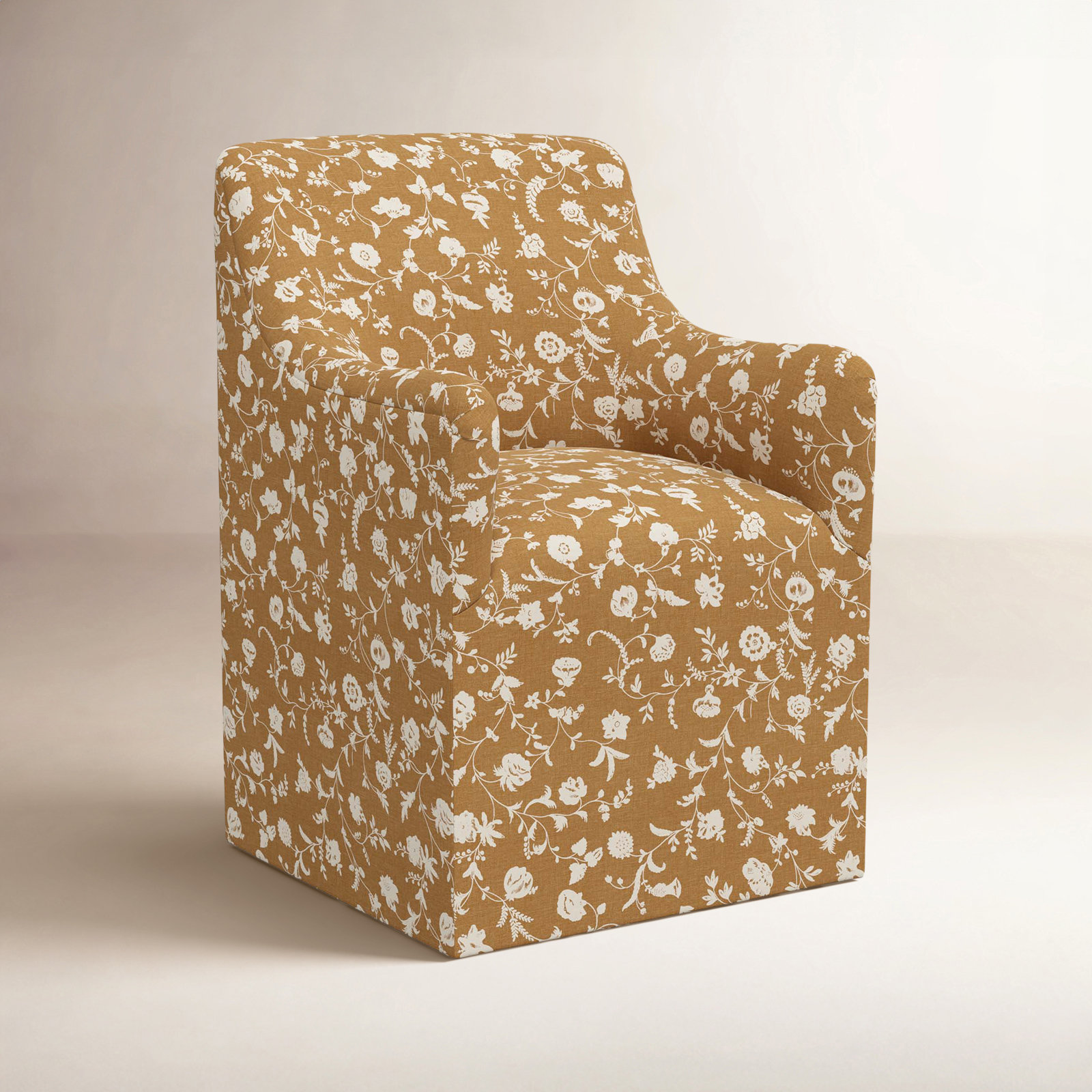 Howth Armchair, Robina Floral Ochre