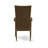7 Piece Wicker Patio Furniture Set Consist of a Rectangle Outdoor Table with Glass Top and 6 Balcony Backyard Armchair with Cushion, Brown-2064256605