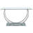 Garrett Chrome Glass Top Console Table
