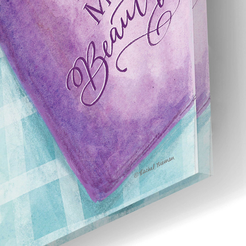 «Morning Picnic» par Rachel Nieman, art mural en verre acrylique, H 16 po x l 12 po x P 0,13 po