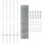 Fence with Post Segment Outdoor Barrier Garden Terrace Divider Boundary-1607264420-1607264426