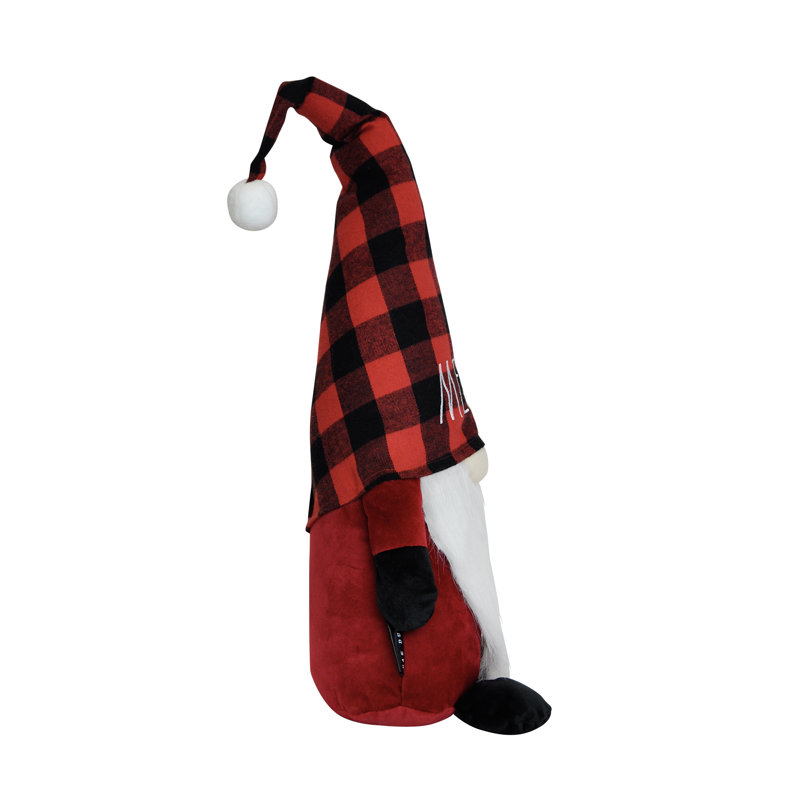 Joyeux père Noël gnome en peluche, Rouge