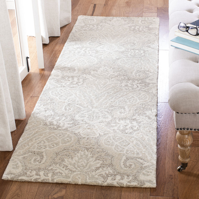 Tapis ikat en laine et coton touffeté à la main Hactive, Tapis de couloir 2 pi 3 po x 13 pi