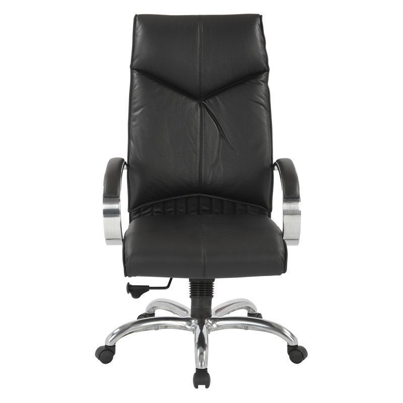 Pro-Line II Series Executive Chair, Black Top Grain Leather