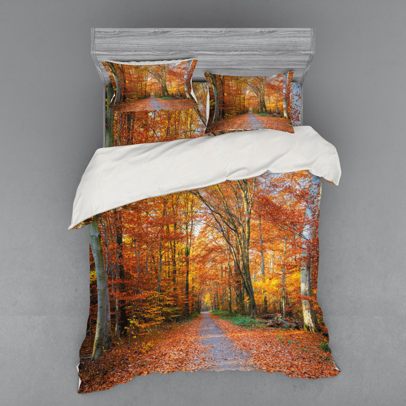 Traditional Polyester Floral Duvet Cover