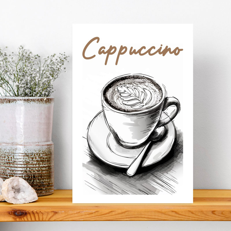 Cappuccino Latte Art by Andreas Magnusson - Wrapped Canvas Print, 45.72 cm H x 30.48 cm W