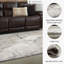 Tapis gris tissé à la main-586550609