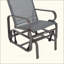 Fauteuil oscillant d'extérieur, balançoires pour patio extérieur avec mécanisme à bascule lisse et construction légère pour la cour arrière