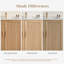 Meuble-lavabo autoportant en bois massif café clair avec plateau blanc-133284906