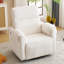 Fauteuil inclinable électrique surdimensionné Veya, fauteuil à bascule pivotant extra large de 66 cm avec appui-tête réglable, fauteuil à bascule en chenille pour chambre d'enfant avec accoudoirs rembourrés, ports USB, crème-1260511857