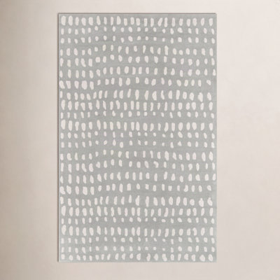 Pacchi Gray Hand-Tufted Abstract Rug