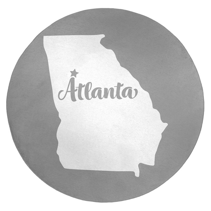 Tapis gris en poly-chenille atlanta georgia