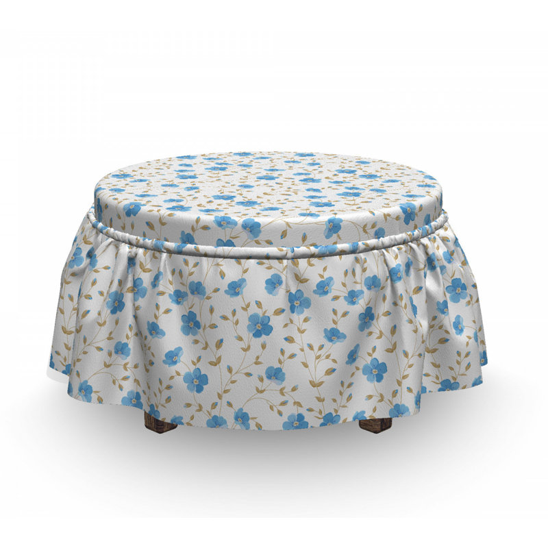 Box Cushion Ottoman Slipcover
