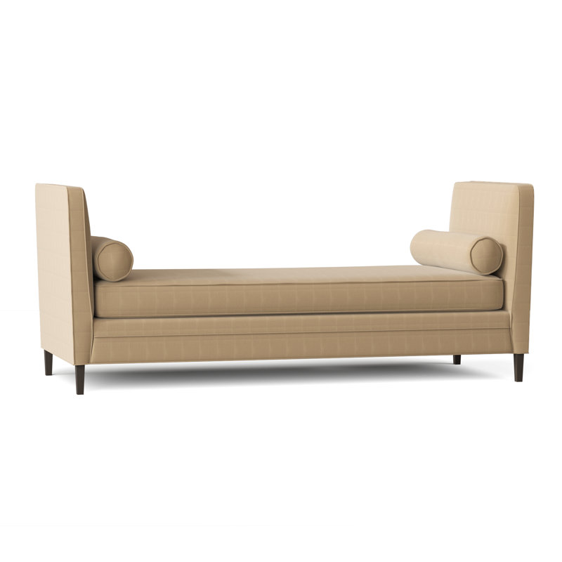Lydia Upholstered Bench, Bella Black Performance Velvet, Brown Mahogany