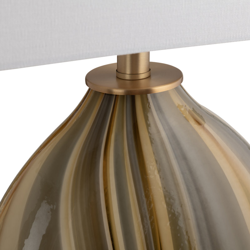 Lampe de table 26,5 "avec abat-jour blanc