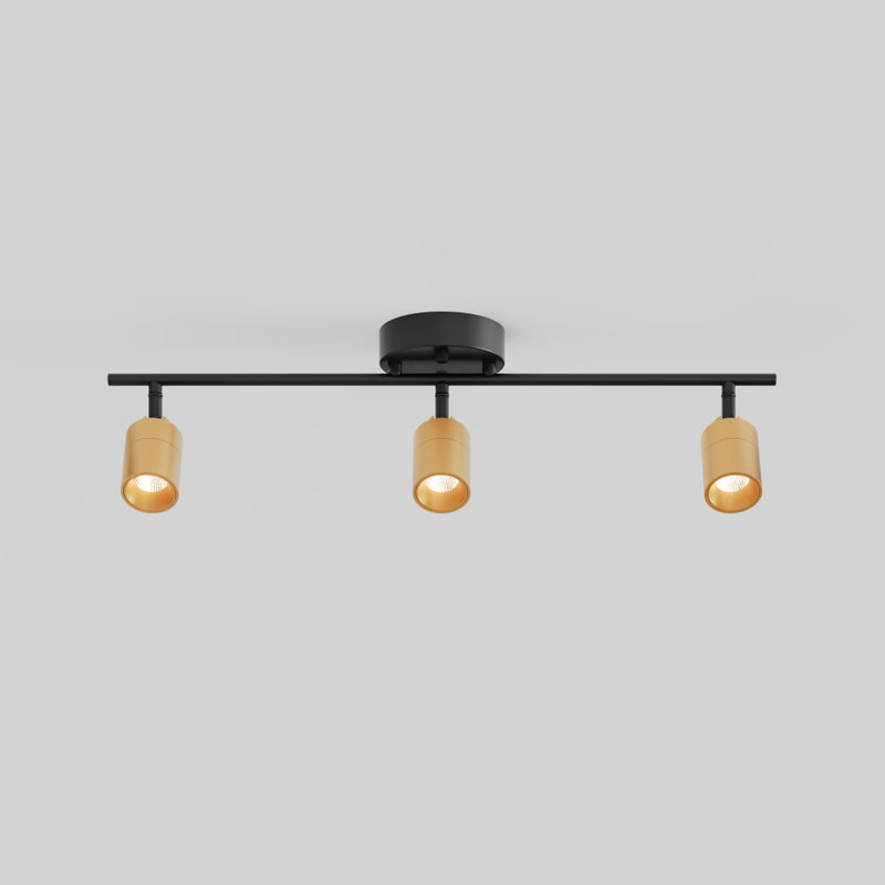 Shura 3-Light Integrated LED Track Light with Rotatable Heads, 2 ft. Fixed Track Lighting Kit, 3000k, 1470 Lumens