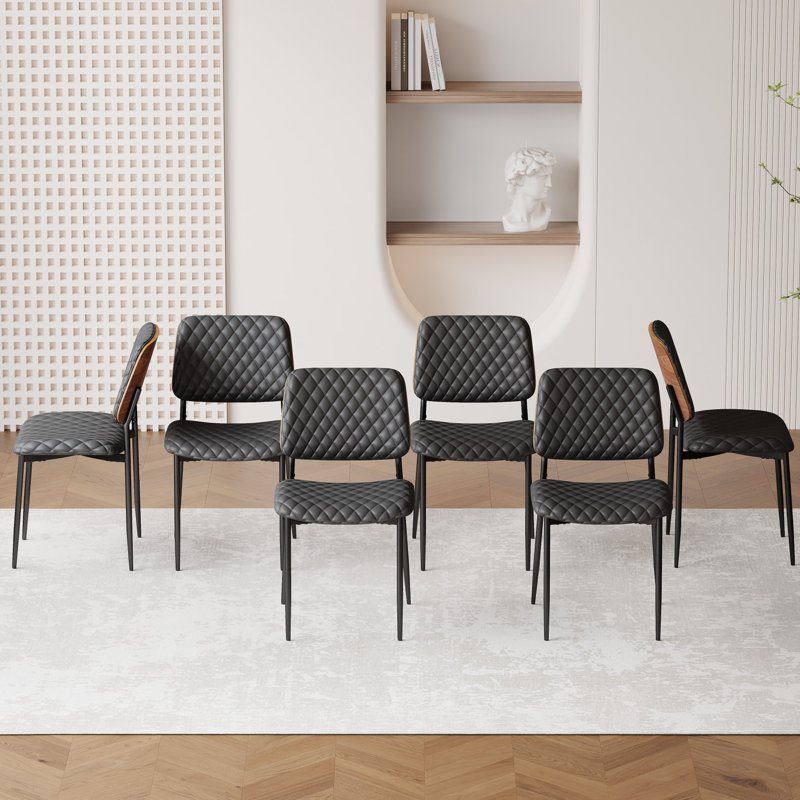 Ensemble de table de salle à manger pour 6 personnes avec table de salle à manger extensible rectangulaire et chaises rembourrées