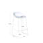 Nikhil Counter Stool with Metal Frame-594774982