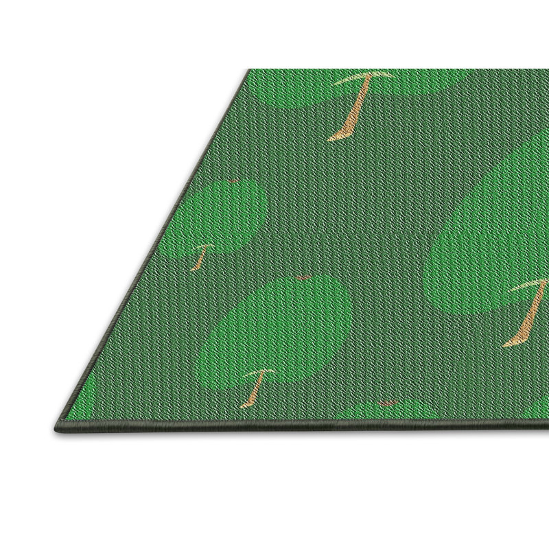 Tapis de zone verte à motif, Rectangle 5 pi x 7 pi