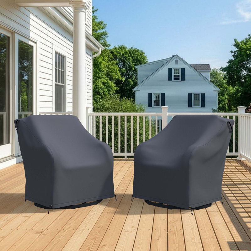 Ashawn Wicker Outdoor Swivel Rocker Chair Covers