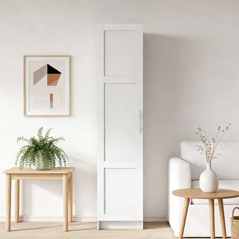 70.87" White Stackable Wall Mounted Storage Cabinet, 15.75"X15.75", White