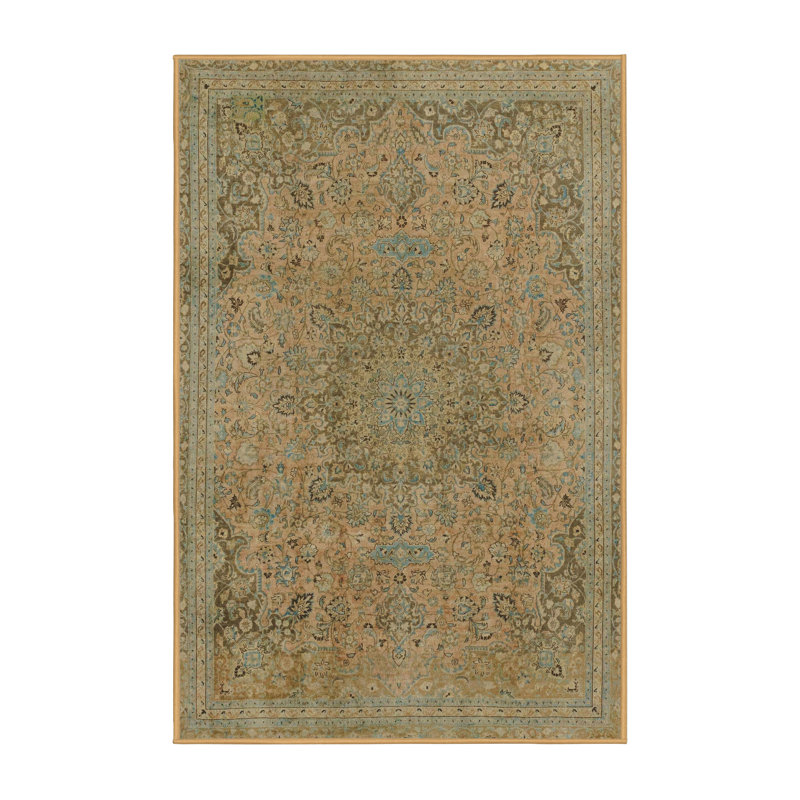 Tapis décoratif multicolore à motif abstrait, Rectangle 8 pi x 12 pi