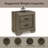 Weathered Gray Grain Finish Nightstand