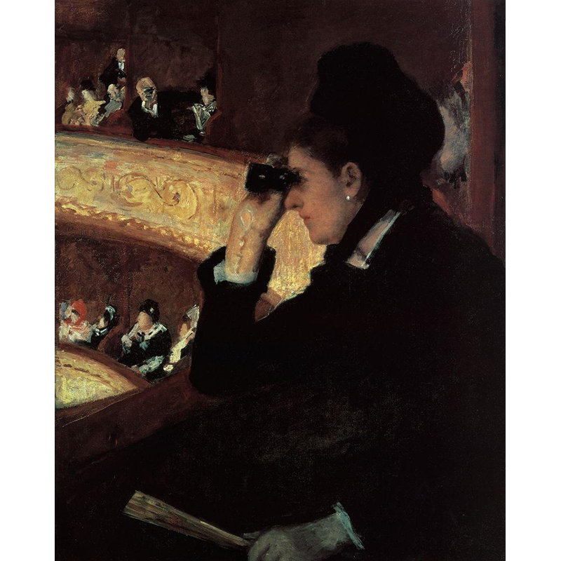 «Lark Manor ™», reproduction d'art sur toile tendue à la galerie Mary de Cassatt, «At The Opera 1879», H 44 po x l 36 po