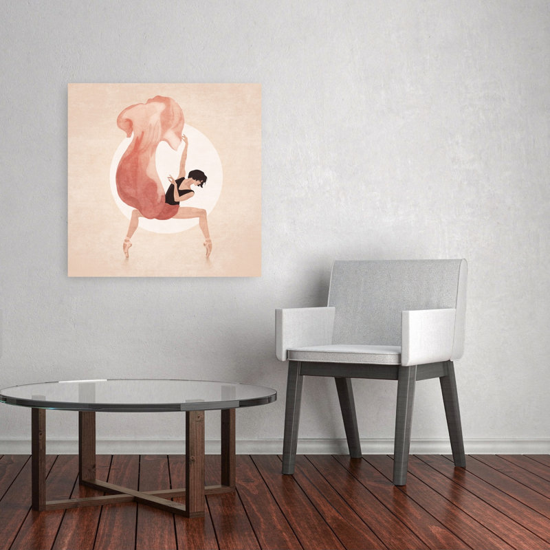 «Fluid Grace», reproduction d'art abstrait contemporain contemporain, H 32 po x l 32 po