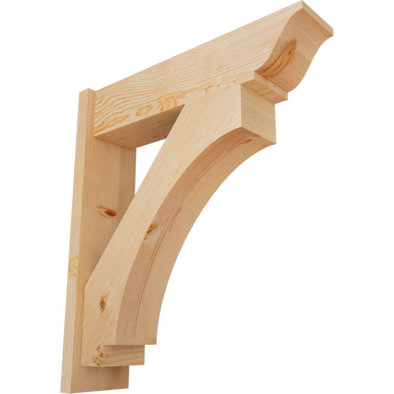 Persienne impériale traditionnelle, P 28 po x H 32 po, Sapin Douglas de 7 1/2 po (lisse)