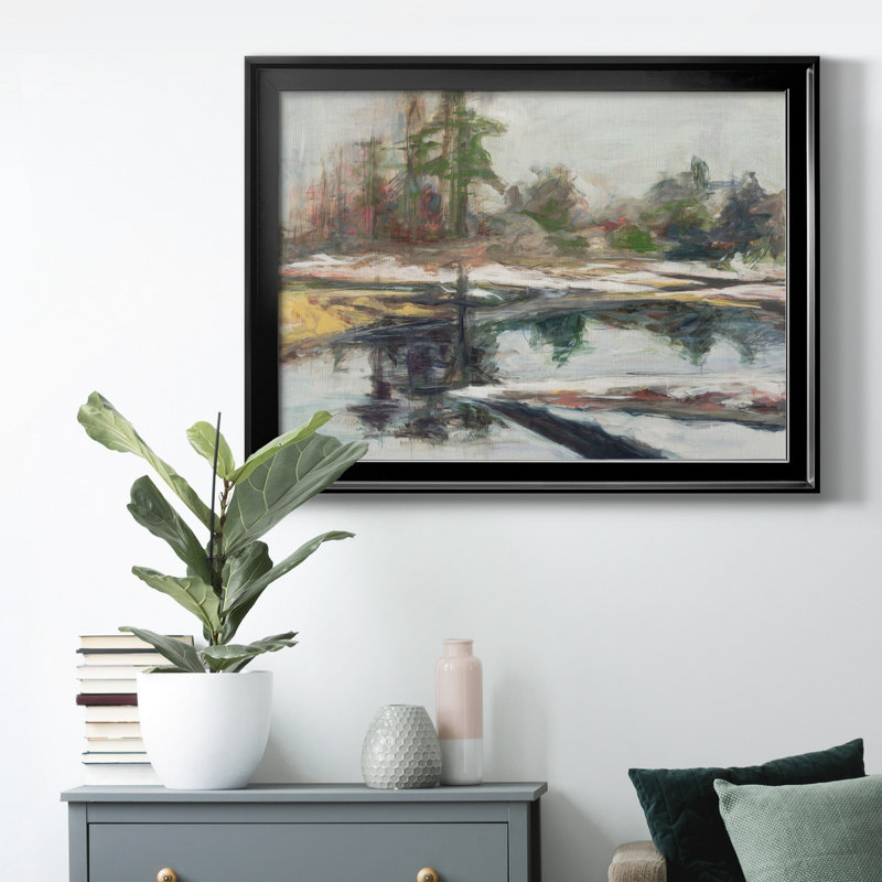 «Quiet Reflection», reproduction sur toile encadrée, Noir, H 41 po x l 27 po x P 2 po