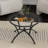 Tempered Glass Surface Coffee Table Set