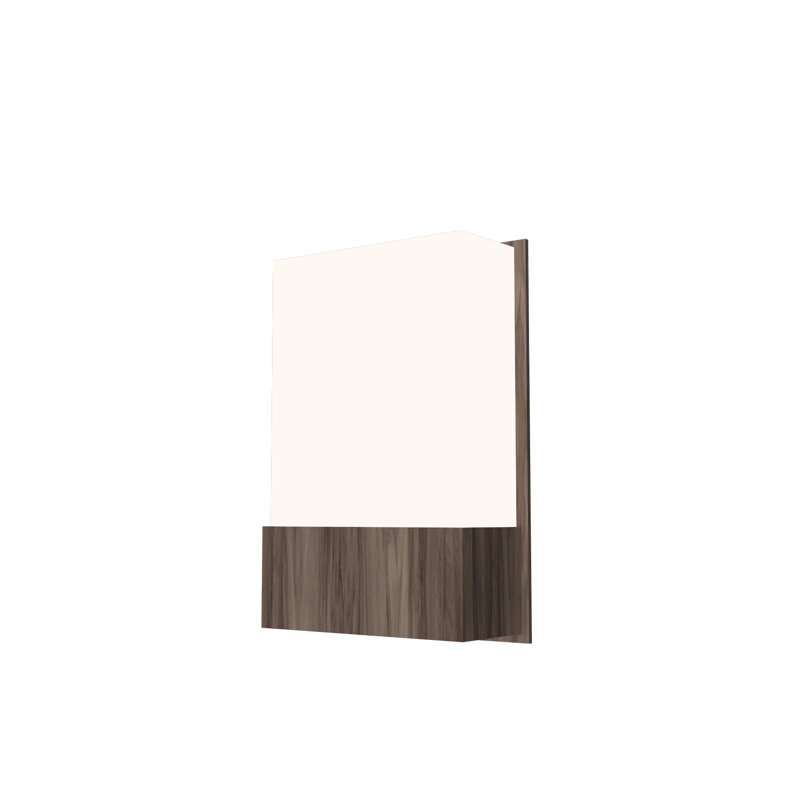 2 - Light LED Flush Mounted Sconce, American Walnut