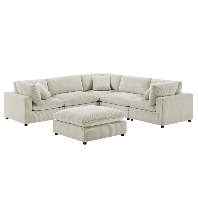 Canapé modulaire 6 pièces Chelsea, Beige