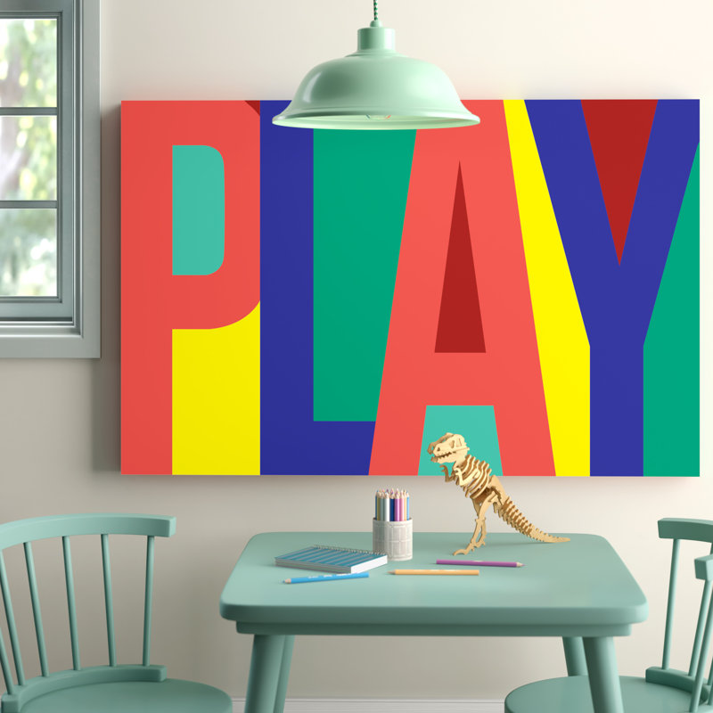" Play " by PI Studio, 40" H x 60" W, No Frame, Wrapped Canvas