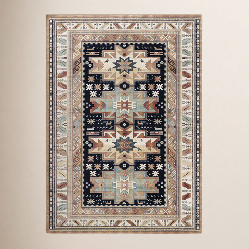 Tapis rouille Ovid, Rectangle 5 pi 3 po x 7 pi 6 po