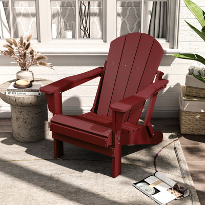 Chaise Adirondack pliante en plastique Hyginos