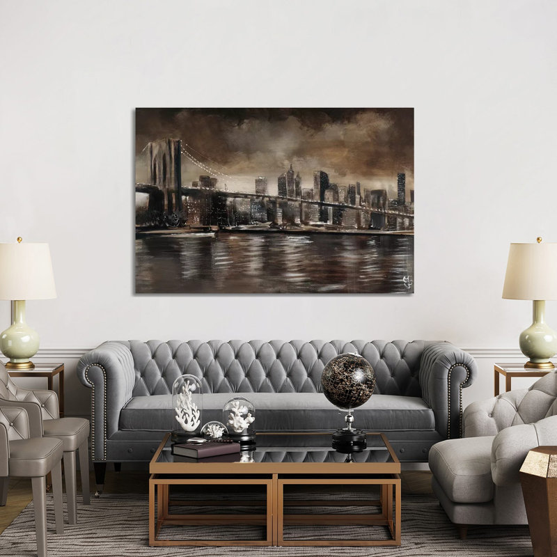 Shimmering Sea by Nan - Wrapped Canvas Print, 152.5 cm H x 101.5 cm W