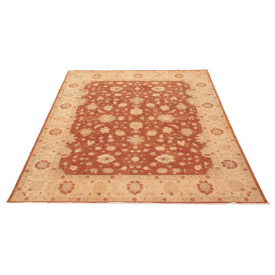 One of kind Hand-Knotted Chobi Finest Red Rug 8'0" x 9'10"