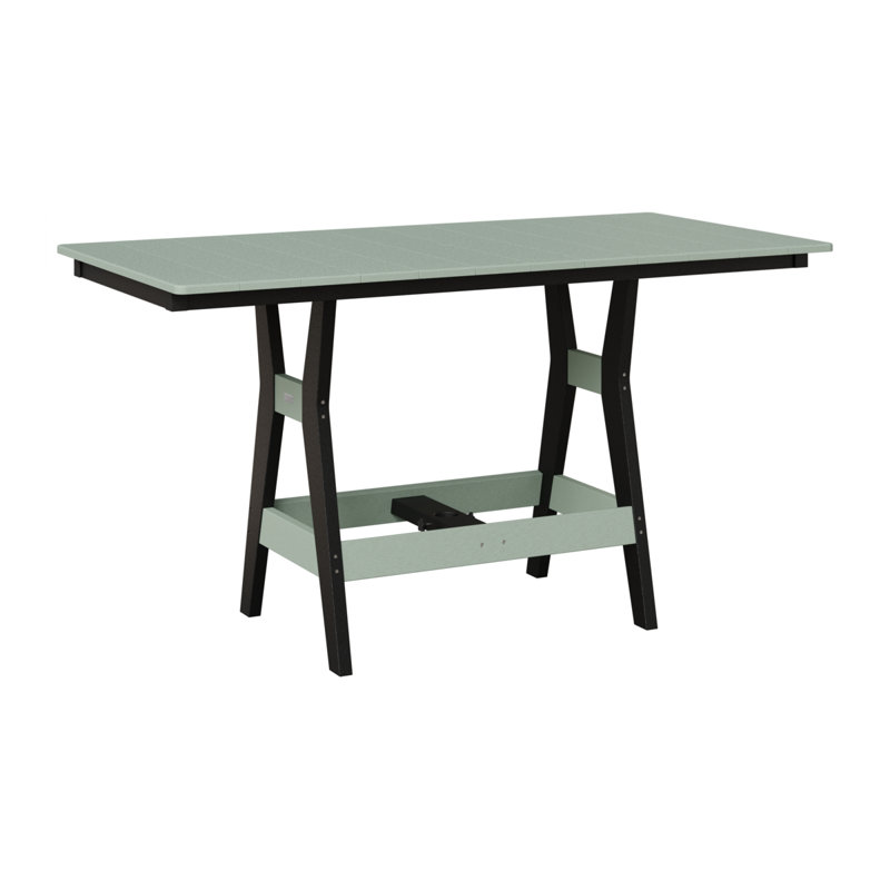 Table de salle à manger rectangulaire 66 po Berlin Gardens Harbor, Noir, H 30,37 po x l 66 po x P 33 po