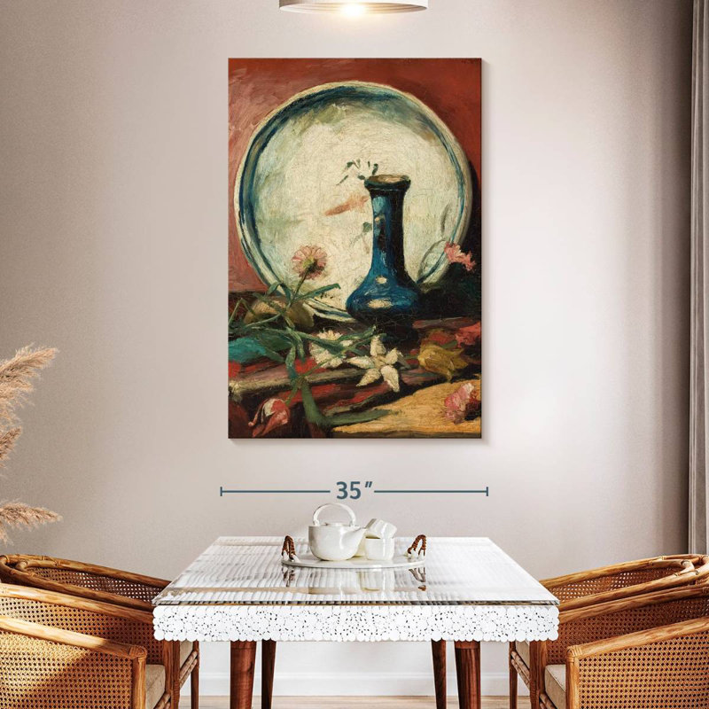 Vase et fleurs Harnek, H 51 po x l 34 po