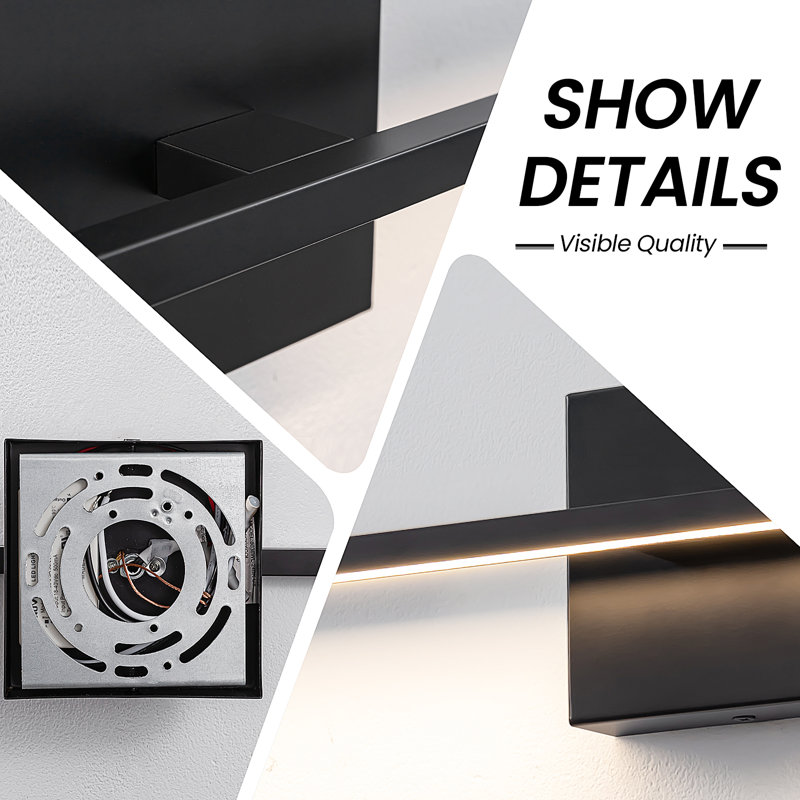 24'' Felecie Dimmable LED Bath Bar, Matte Black