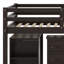 Low Study Bed With Cabinet ,Shelves And Rolling Portable Desk ,Multiple Functions Bed-1344121539