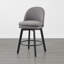 Tabouret de comptoir pivotant rembourré Mckenli-54327503-54327498