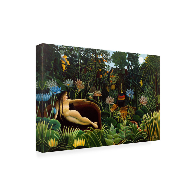 «The Dream» par Henri Rousseau, impression sur toile tendue, H 22 po x l 32 po x P 2 po
