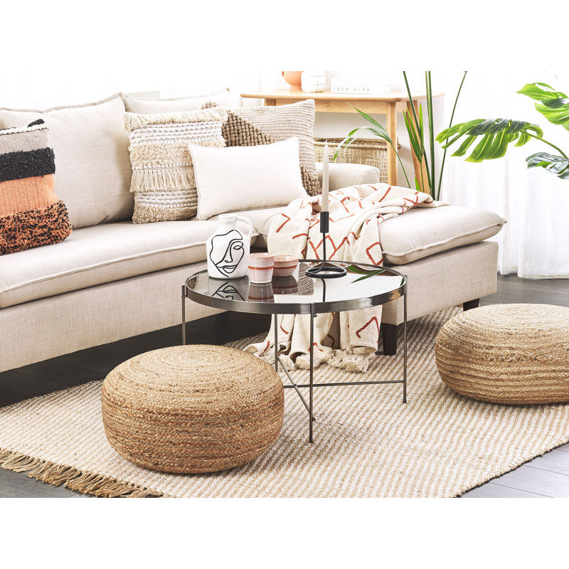Tuckerton 50cm Wide Round Pouffe Ottoman