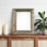 Cadre de table en bois massif 8 po x 10 po gris