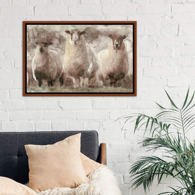 Trois moutons - reproduction d'art