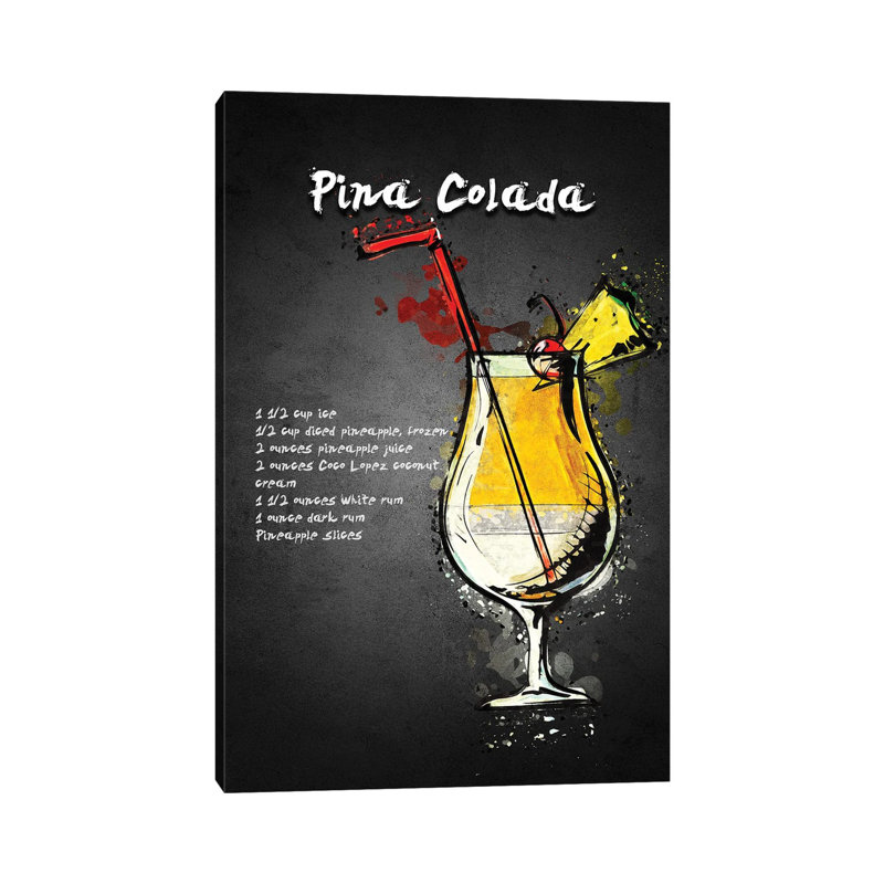 Pina Colada I by Gab Fernando - Wrapped Canvas Gallery-Wrapped Canvas Giclée, 101.6 cm H x 66.04 cm W x 3.175 cm D