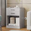 Tables de chevet avec station de charge et tiroirs, tables de chevet pour chambres-1117257410